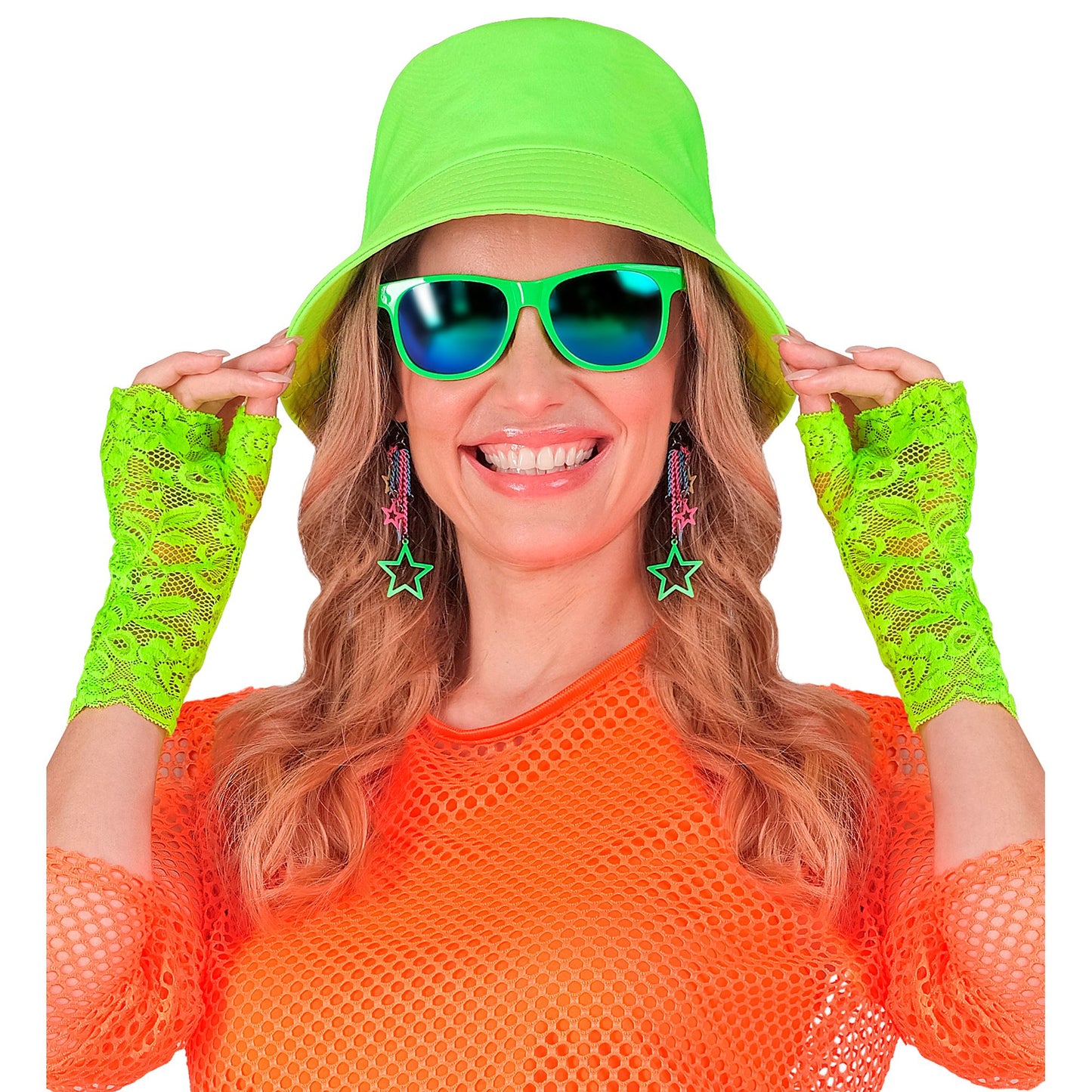 "NEON GRÜNE HANDSCHUHE AUS SPITZE" – Ansicht 5