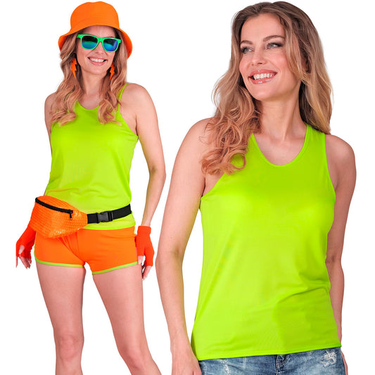 "NEON GRÜNES TANK TOP" – Vorderansicht