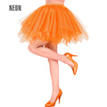 "NEON ORANGES TUTU" mit Innentasche für LED-Lichter – Vorderansicht