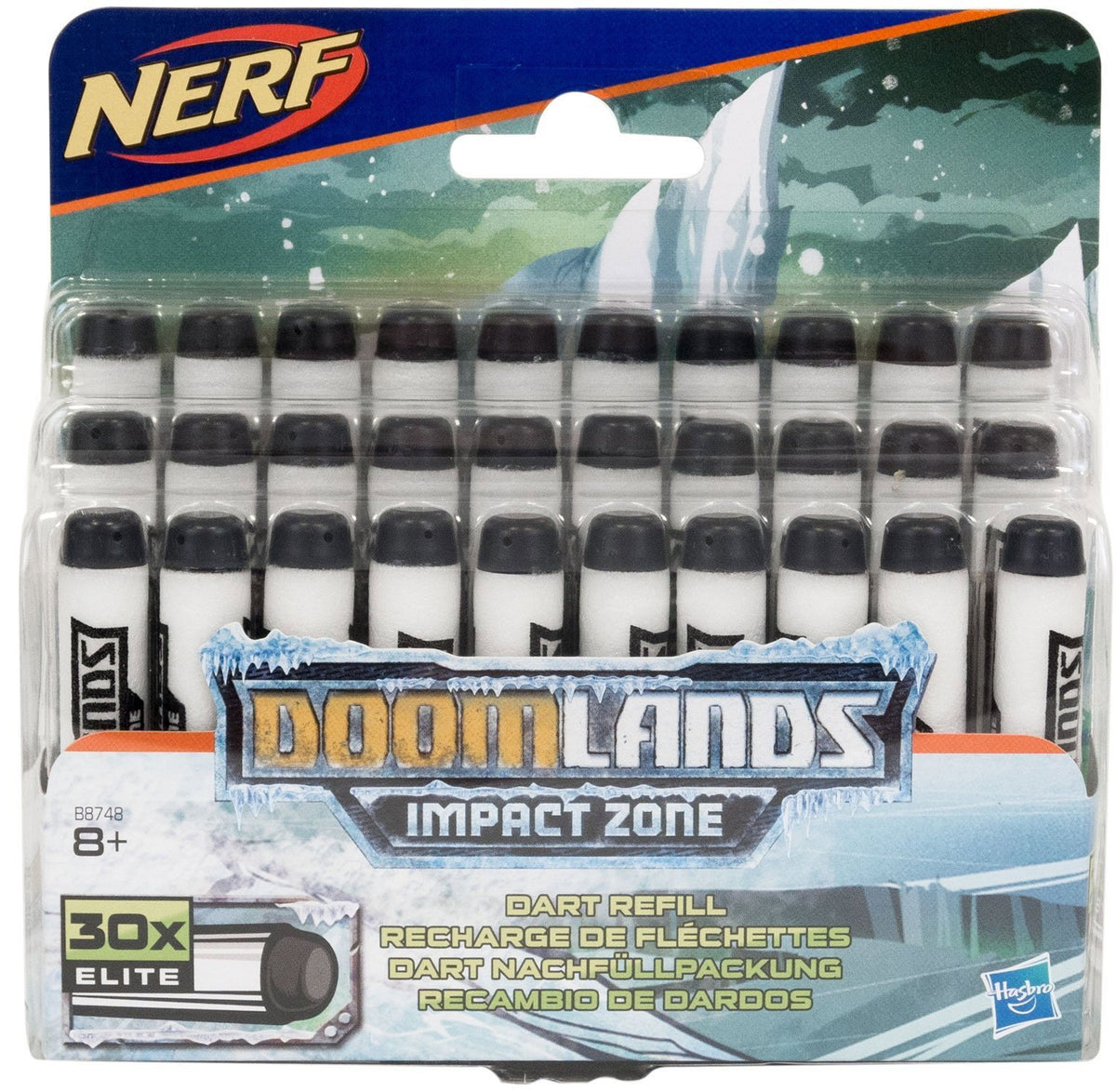Setzen, Nerf, DoomLands Impact Zone, Foam Blasters 30 stk