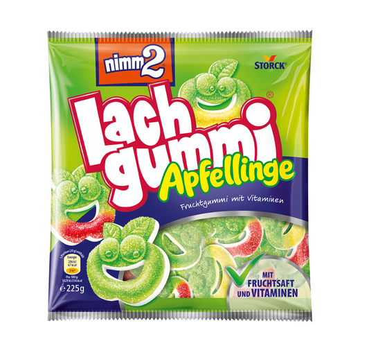 Nimm2 Lachgummi Apfellinge 225g Apfelgeschmack Fruchtgummi – Produktansicht