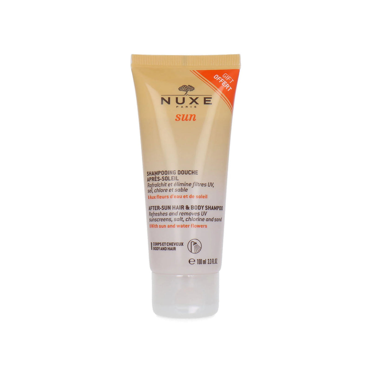 Nuxe, Sun, After-Sun-Shampoo, Für Haar & Körper, 100 ml