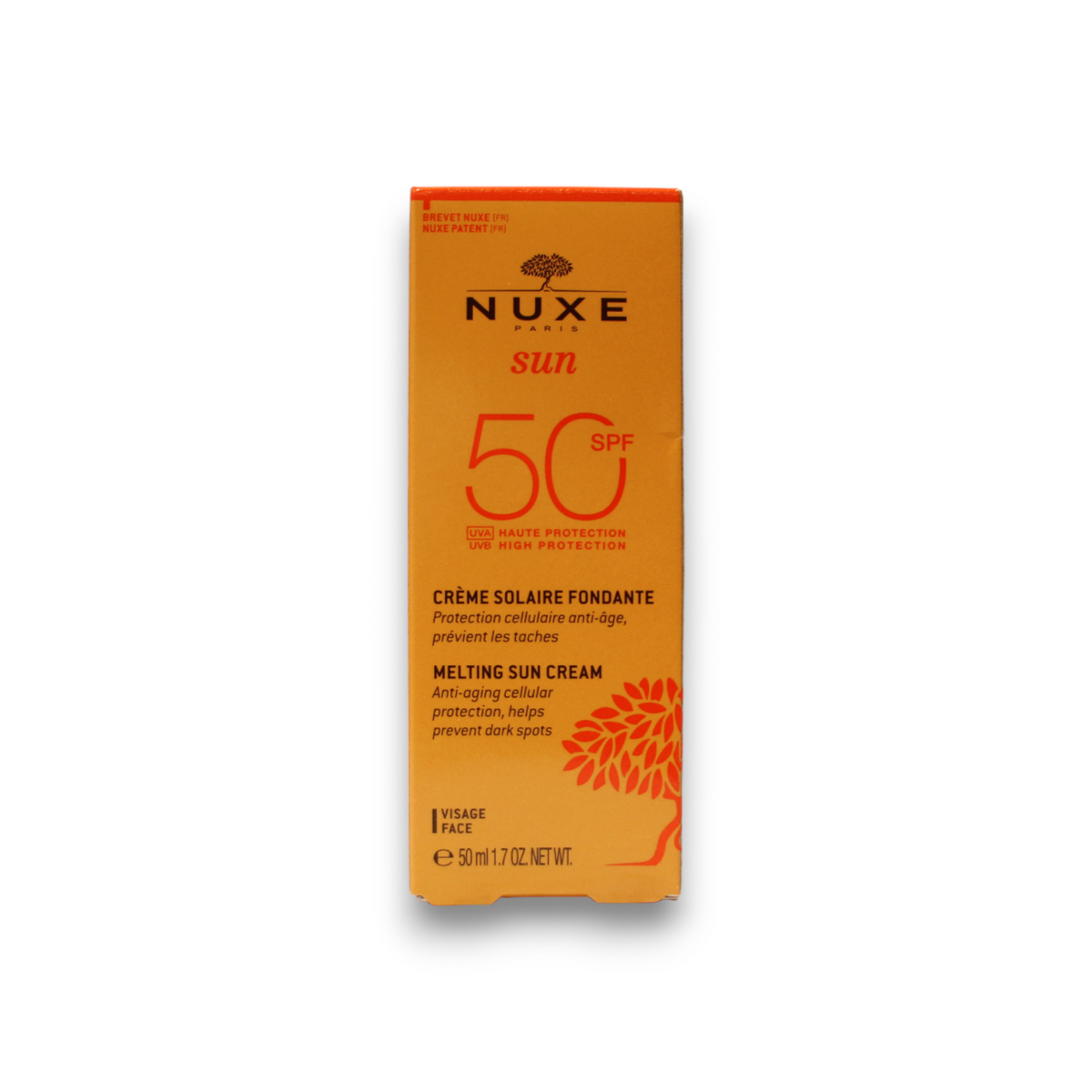 Nuxe, Sun, UV-Schutz, Sonnencreme, Für das Gesicht, SPF 50, 50 ml