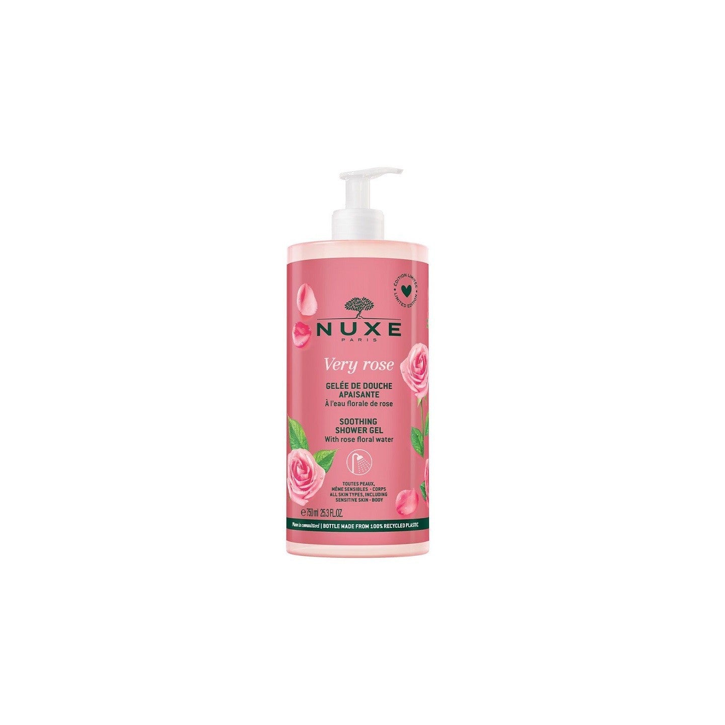 Nuxe Nuxe, Very Rose, Beruhigend, Duschgel, Für alle Hauttypen, 750 ml Regular