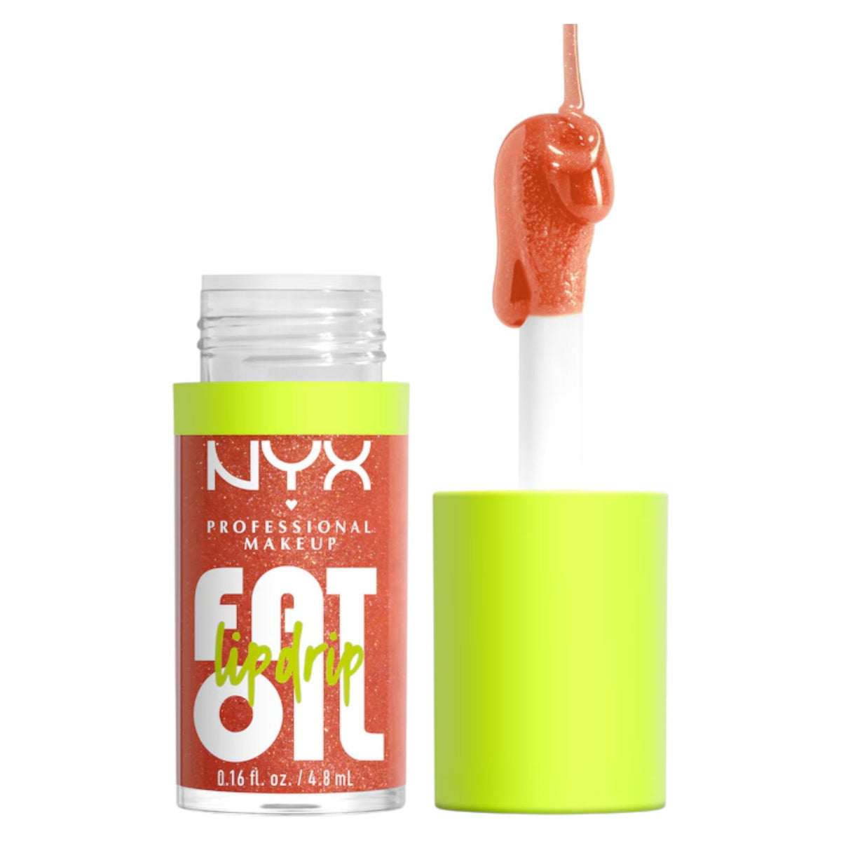 Nyx, Fat Oil Lip Drip, Vegan, Hoher Glanz, Lippenöl, Zurück folgen, 4.8 ml