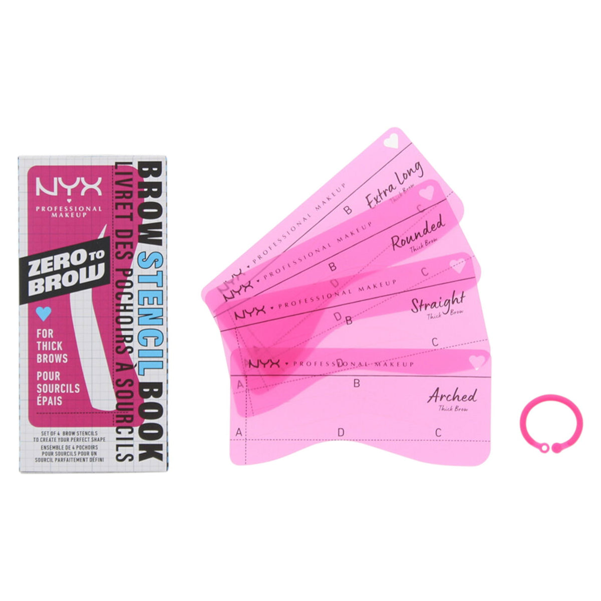 Setzen, Nyx, Zero To Brow, Gestaltung, Augenbrauenpuder, 4 stk stk