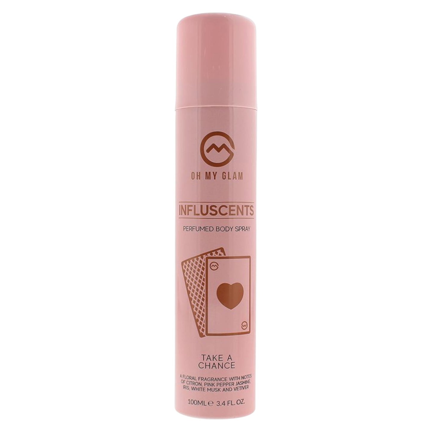 Oh My Glam, Influscent Take A Chance, Körperspray, Weißer Moschus, 100 ml