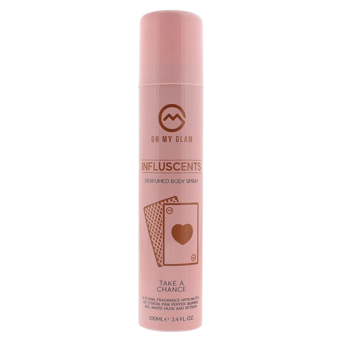 Oh My Glam, Influscent Take A Chance, Körperspray, Weißer Moschus, 100 ml