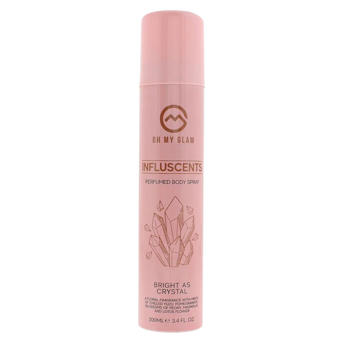 Oh My Glam, Influscents Bright As Crystal, Körperspray, Lotusblume, 100 ml