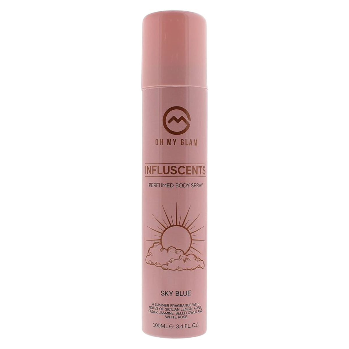 Oh My Glam, Influscents Sky Blue, Körperspray, 100 ml