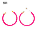 "OHRRINGE NEON PINK" – Vorderansicht
