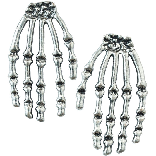 "OHRRINGE SKELETTHAND" – Vorderansicht