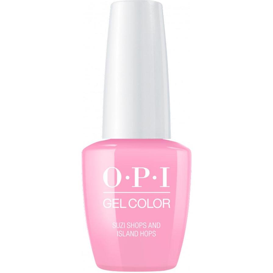 Opi Opi, Gel Color, Semi-permanenter Nagellack, Suzi shoppt und hüpft von Insel zu Insel, 15 ml Regular