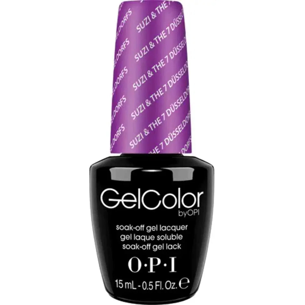 Opi, Gel Color, Decklack, Semi-permanenter Nagellack, Suzi und die sieben Düsseldorfs, 15 ml *Tester