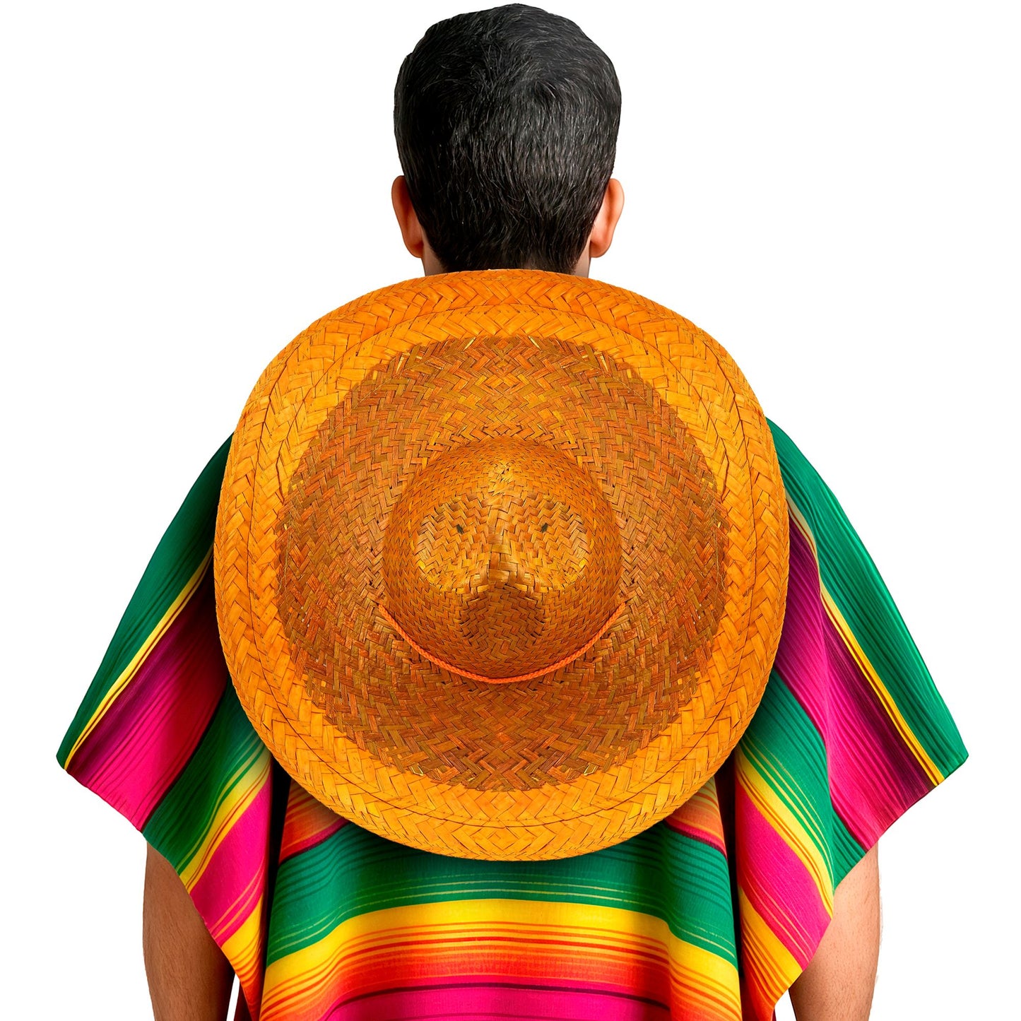 "ORANGEFARBENER SOMBRERO" 48 cm – Ansicht 3