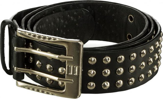 Orlob Punkrocker Schwarzer Nieten Leder Gürtel – Verstellbar Unisex