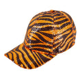 "PAILLETTEN BASECAP IN TIGERMUSTER" – Vorderansicht