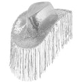 "PAILLETTEN COWBOYHUT MIT STRASS & FRANSEN" – Vorderansicht
