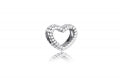 PANDORA BEADED OPEN HEART CHARM 797516 Schmuck Silber Silver 925° - ansicht-3