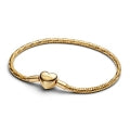 PANDORA HEART CLASP FACETED SNAKE CHAIN BRACELET 564236C00-19 Schmuck Silber Silver 925° ansicht-3