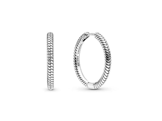PANDORA MOMENTS HEART HOOP EARRINGS 299532C00 Schmuck Silber Silver 925°