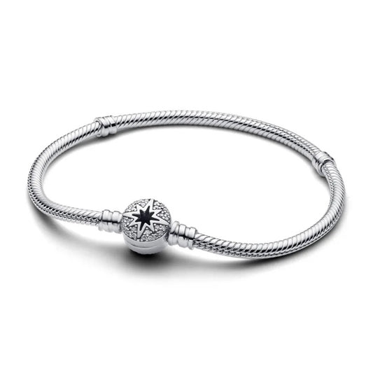 PANDORA NORTH STAR CLASP SNAKE CHAIN - Size 20 593584C01-20 Schmuck Silber Silver 925°