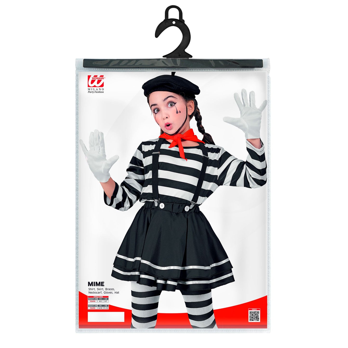 "PANTOMIME" (Oberteil, Rock, Hosenträger, Halstuch, Handschuhe, Mütze) – Ansicht 5