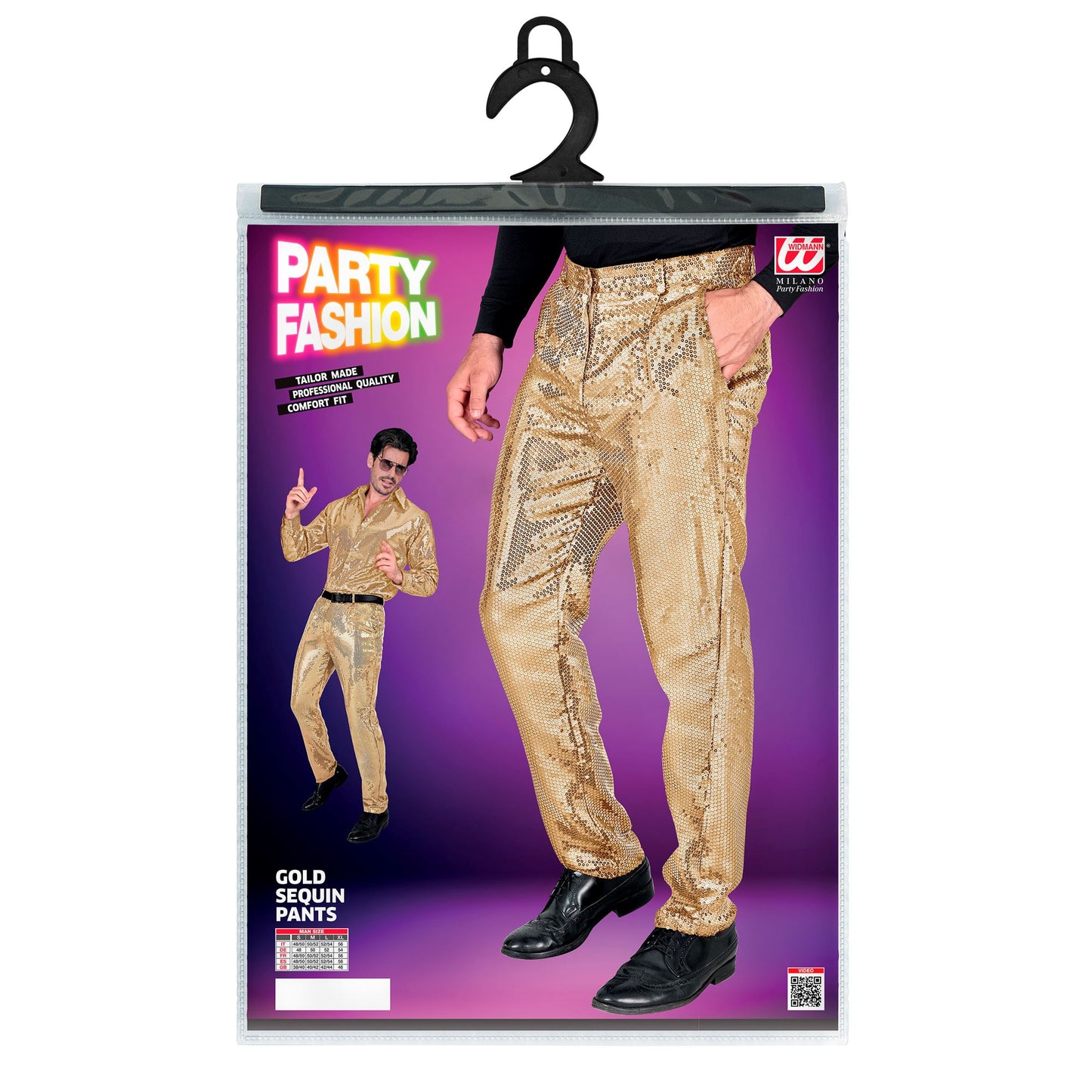 "PARTY FASHION HOSE" (Paillettenhose gold) – Ansicht 4