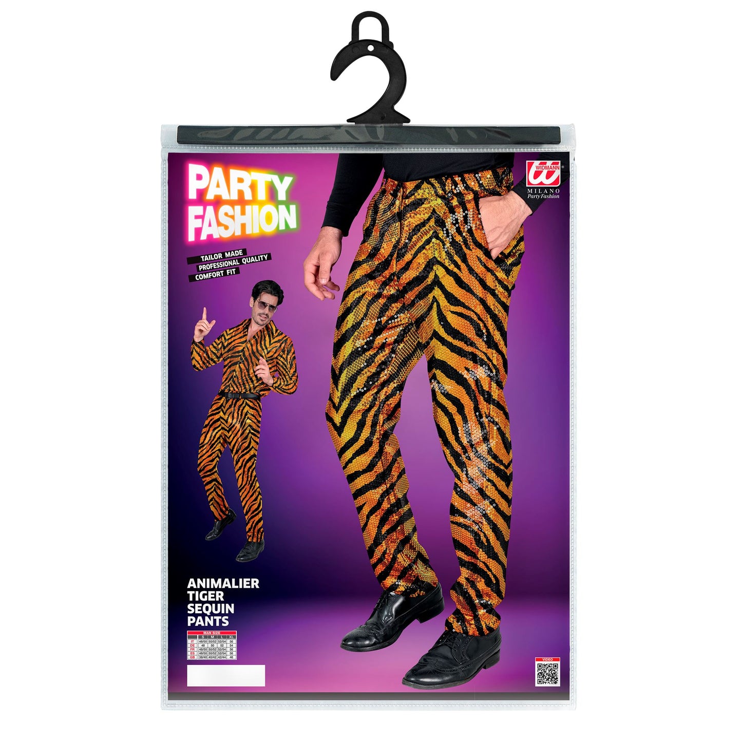"PARTY FASHION HOSE" (Paillettenhose in Tigermuster) – Ansicht 4