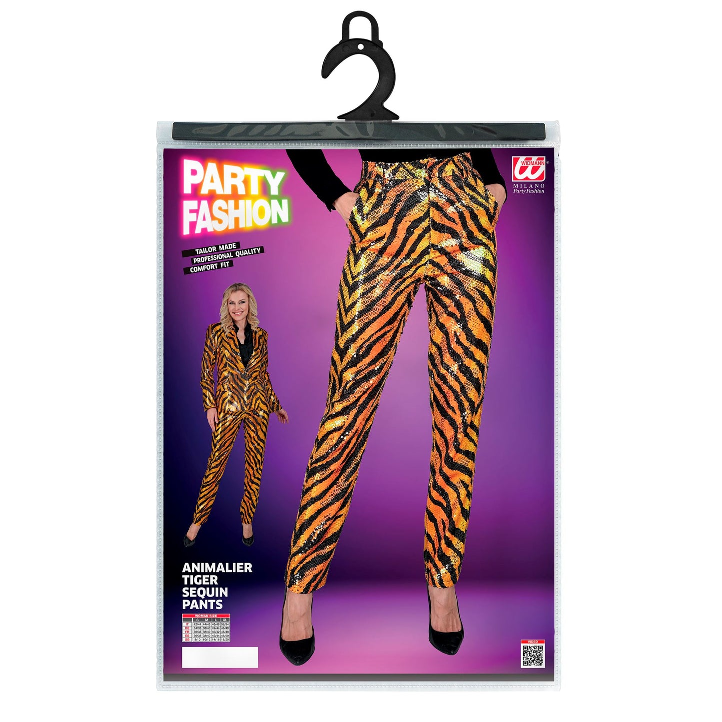 "PARTY FASHION HOSE" (Paillettenhose in Tigermuster) – Ansicht 5