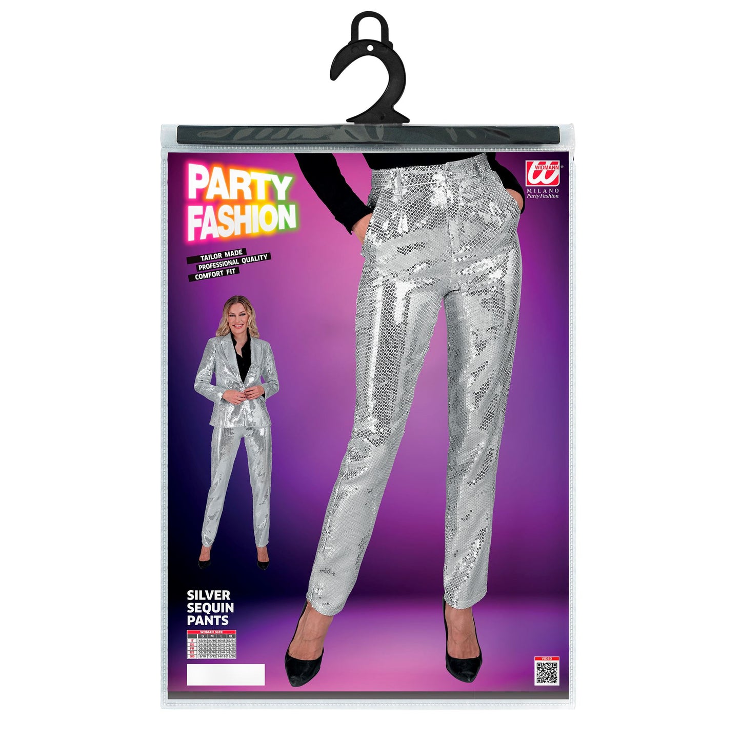 "PARTY FASHION HOSE" (Paillettenhose silber) – Ansicht 5