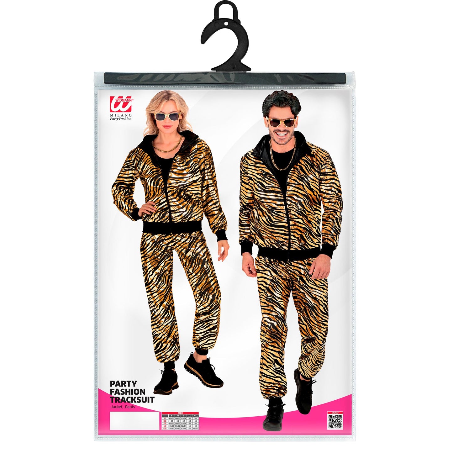"PARTY FASHION TRAININGSANZUG MIT TIERMUSTER IN GOLD METALLIC" (Oberteil, Hose) – Ansicht 5