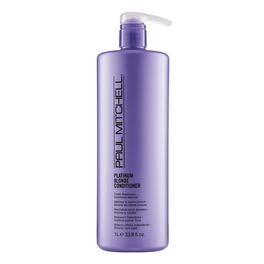Paul Mitchell Paul Mitchell, Blonde Platinum Blonde, Parabenfrei, Haarspülung, Kühlt Messingtöne, 1000 ml Regular