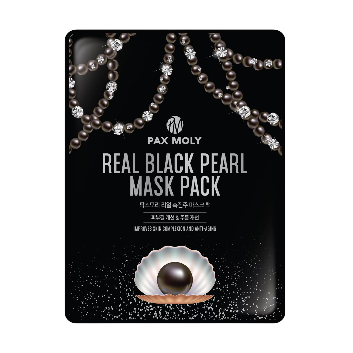 PaxMoly, Real Black Pearl, Anti-Aging, Gesichtsmaske, Für das Gesicht, 25 ml
