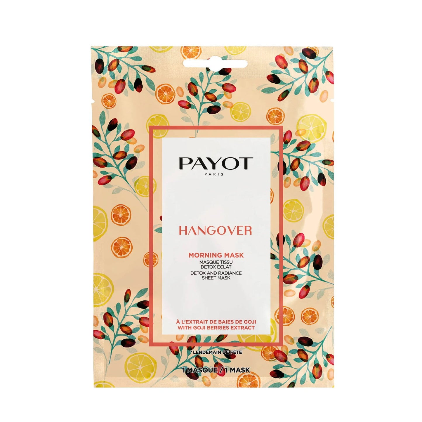 Payot Payot, Hangover, Detox & Strahlen, Gesichtsmaske, Für das Gesicht, Morgen, 19 ml Regular