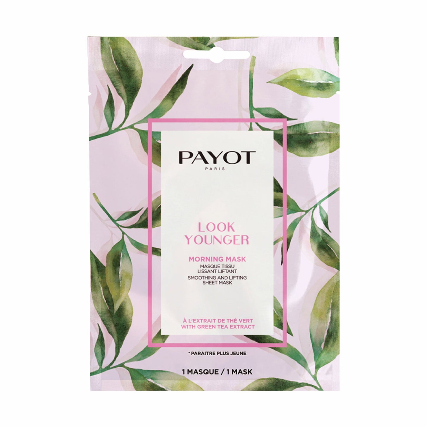 Payot Payot, Look Younger, Grüner Tee, Glättung & Lifting, Gesichtsmaske, Für das Gesicht, Morgen, 19 ml Regular