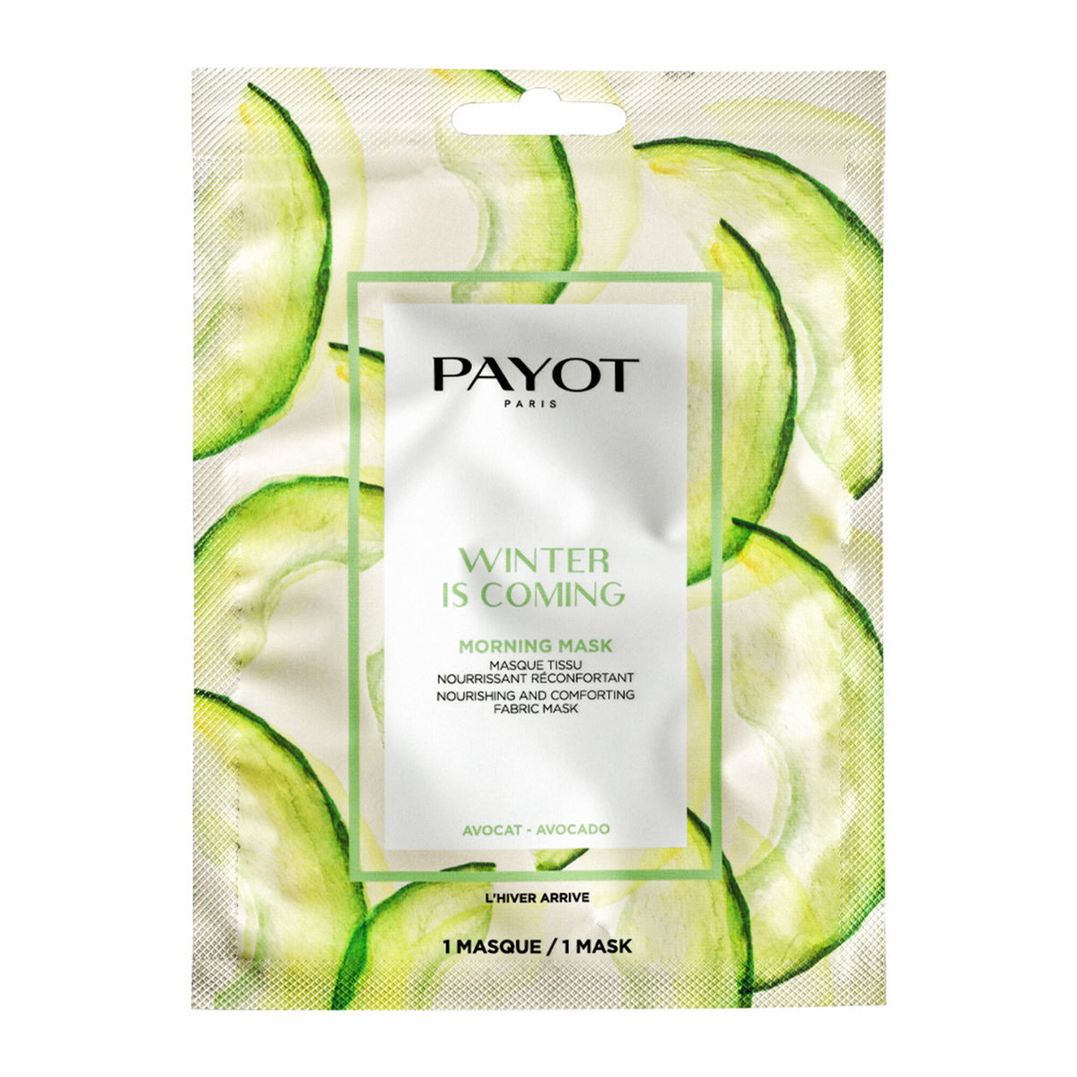 Payot, Winter Is Coming, Avocadoöl, Nährend, Gesichtsmaske, Für das Gesicht, Morgen, 19 g