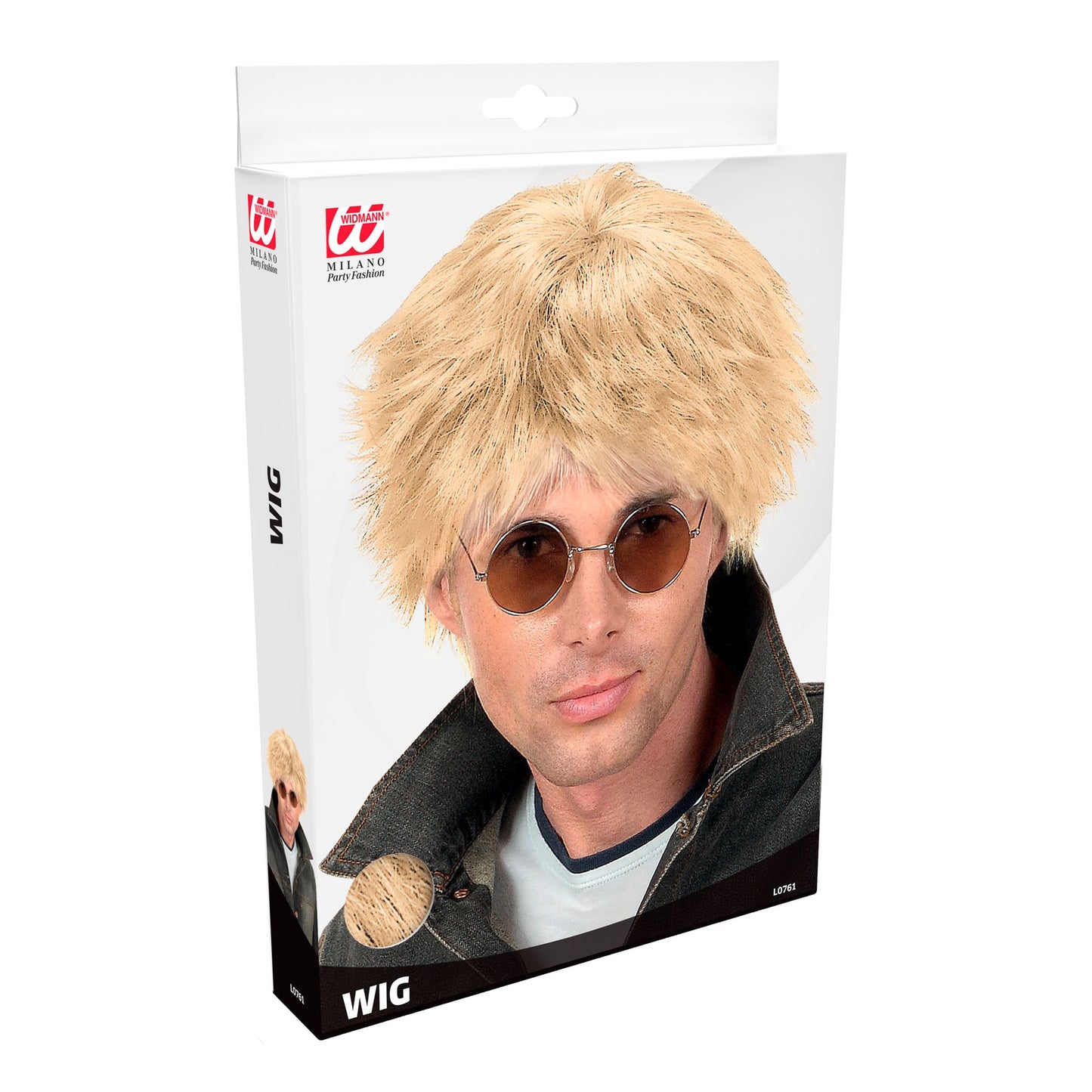 "PERÜCKE BEAT" blond - in Box – Detailansicht