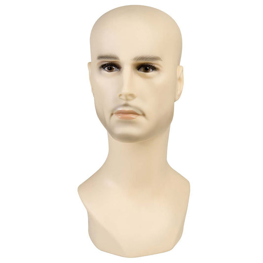 "PERÜCKENKOPF MANN" 40 cm – Vorderansicht