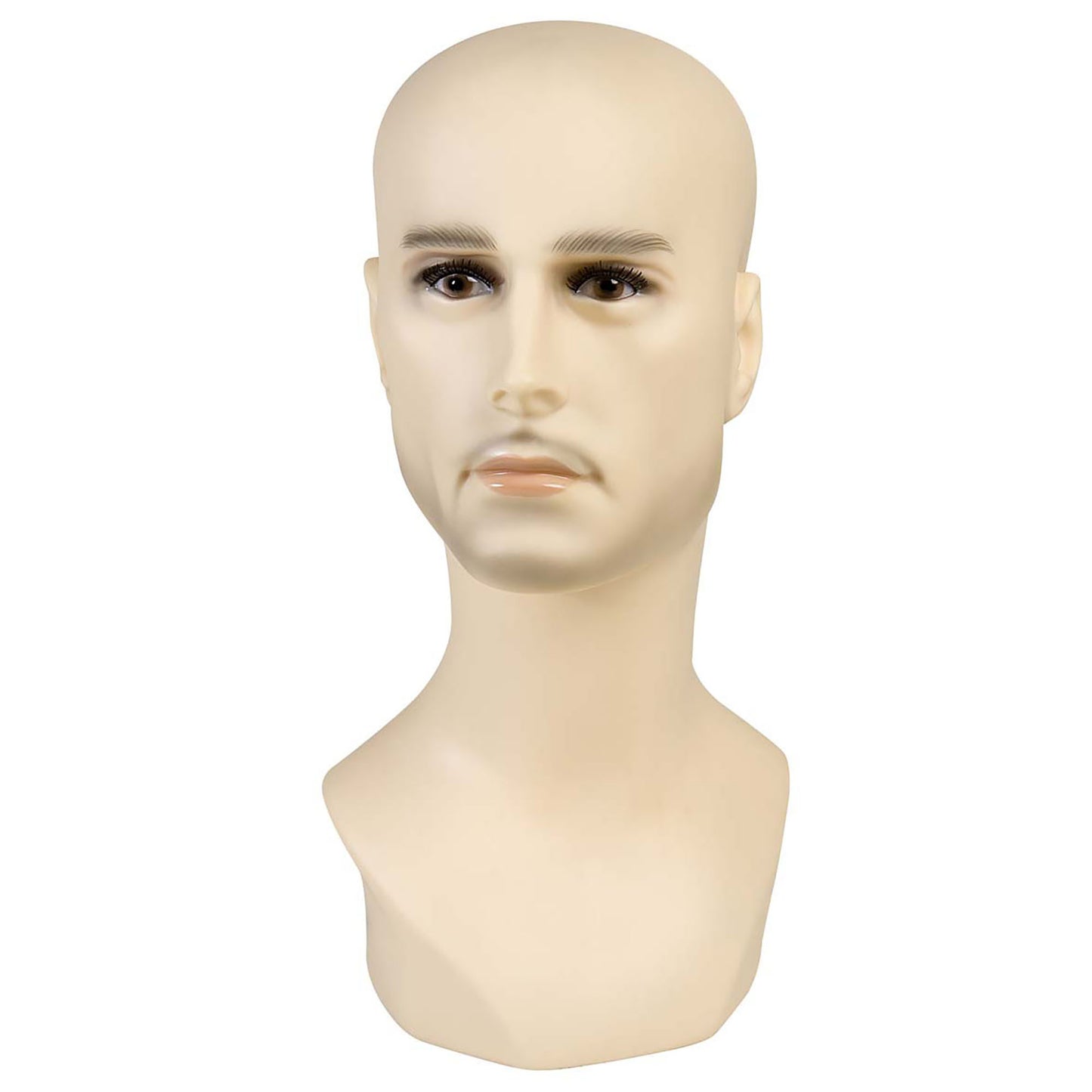"PERÜCKENKOPF MANN" 40 cm – Vorderansicht