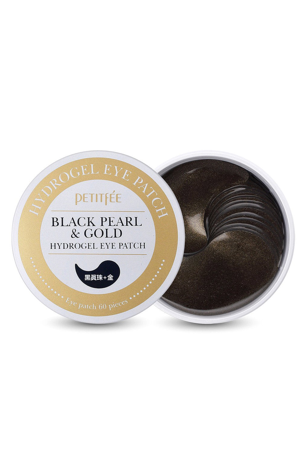 Petitfee, Black Pearl & Gold, Hydrogel, Hydrating & Brightening, Tag & Nacht, Augenklappe, 60 stk