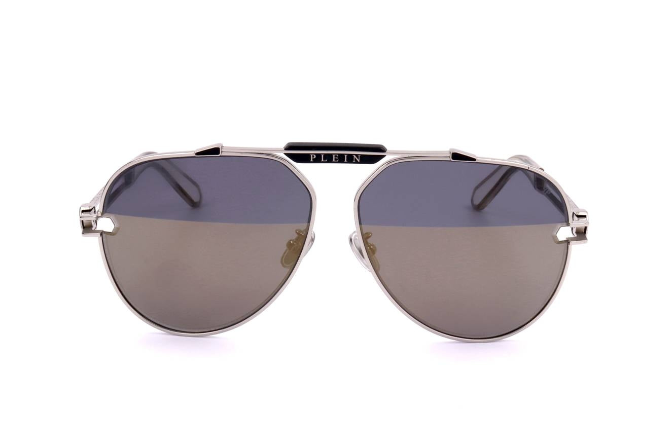 PHILIPP PLEIN SUNGLASSES SPP048M SHINY PALLADIUM SPP048M-0K07 62-12-145 Sonnenbrille ansicht-3