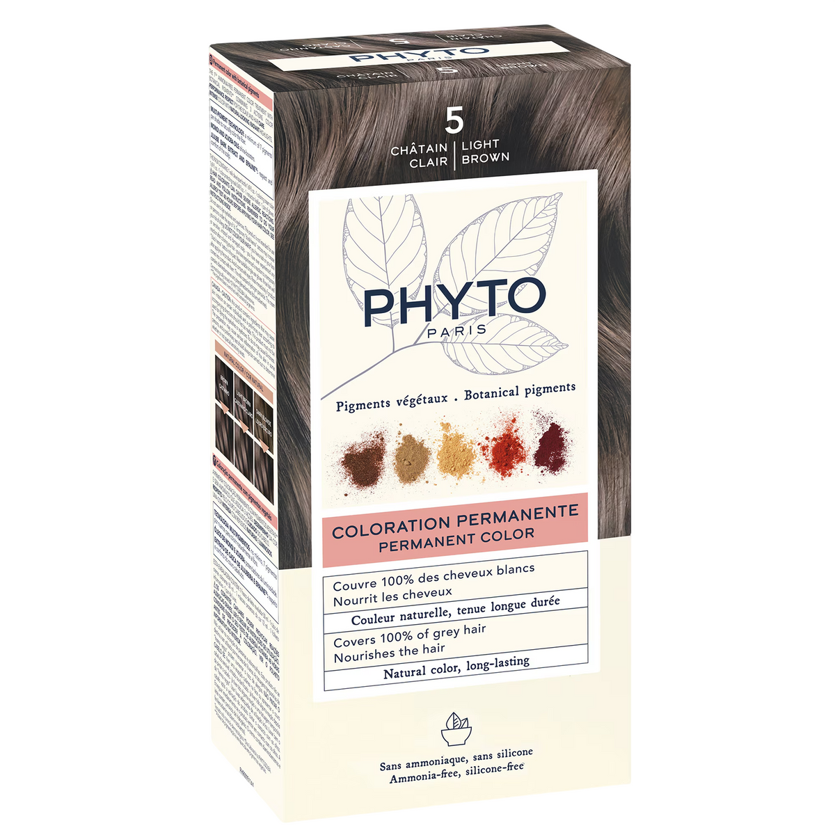Phyto Color permanente Haarfarbe 5 Light Chestnut 50 ml
