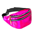 "PINKE HOLOGRAFISCHE GÜRTELTASCHE" – Vorderansicht