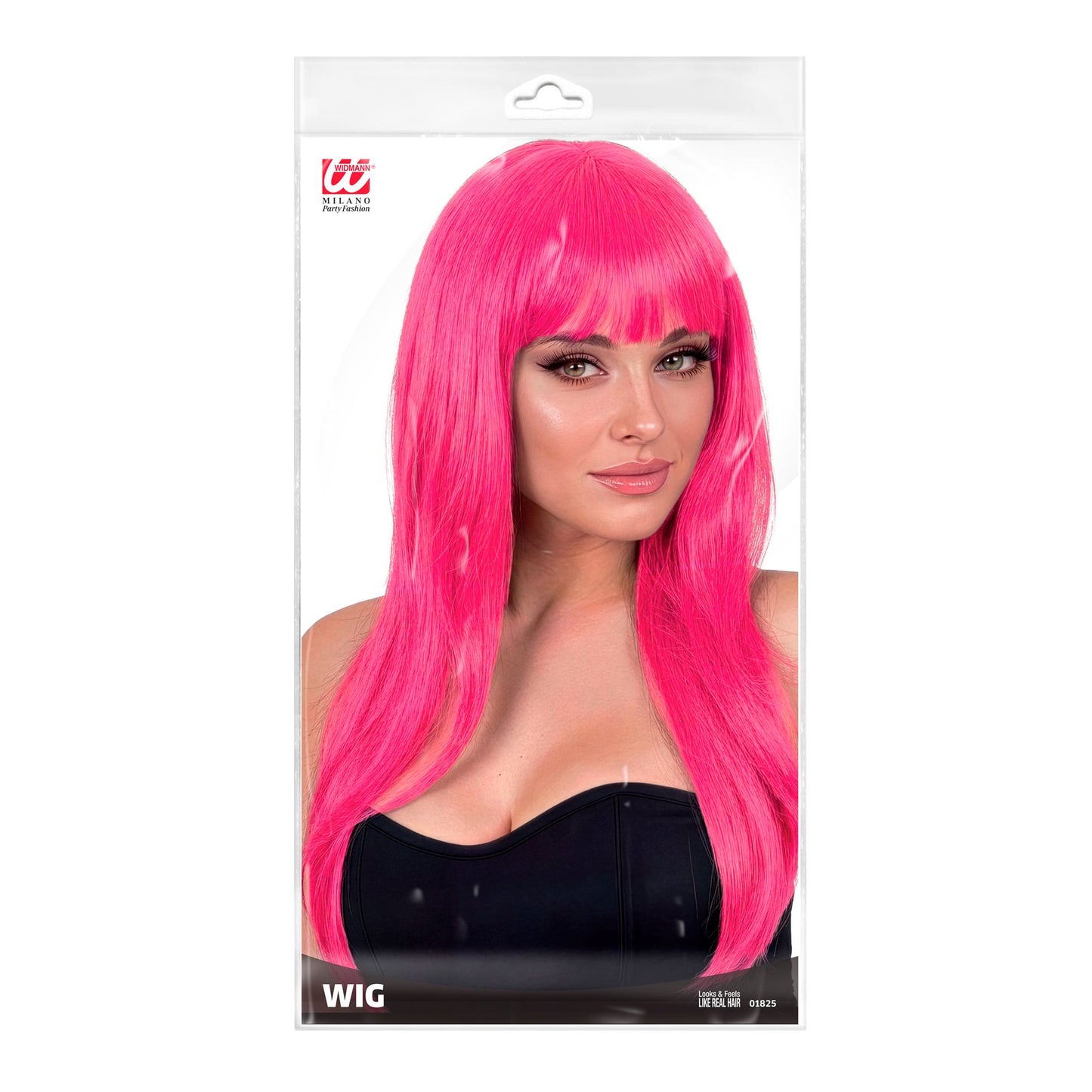 "PINKE VOGUE PERÜCKE" in Polybag – Detailansicht