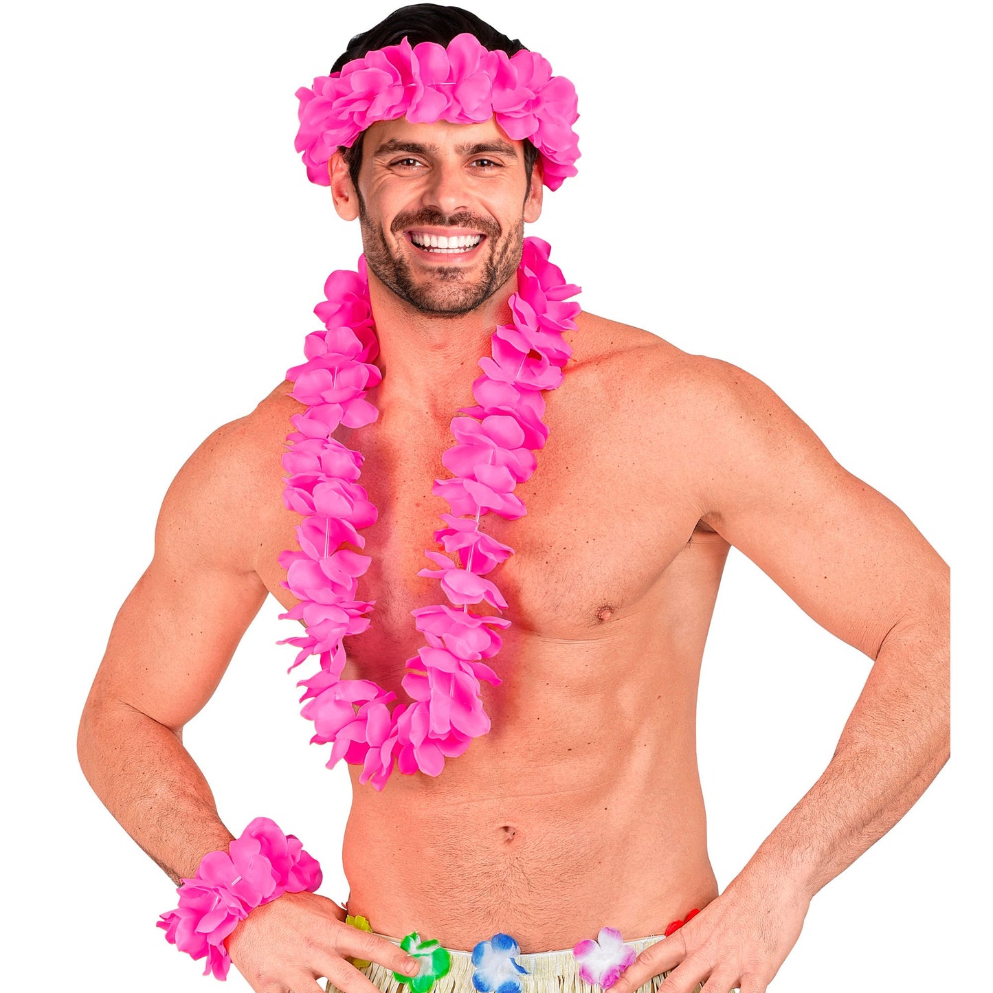 "PINKES HAWAII-SET" (Halskette, Sitrnband, Armband) – Ansicht 5