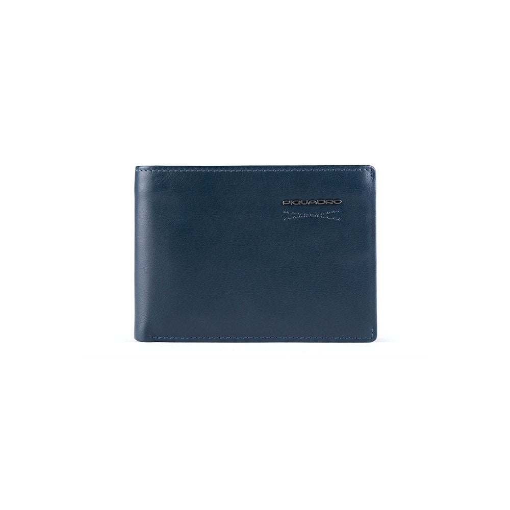 Piquadro, Obidos, Lederbrieftasche, Schlank, PU4823W110R, Marineblau, Für Männer