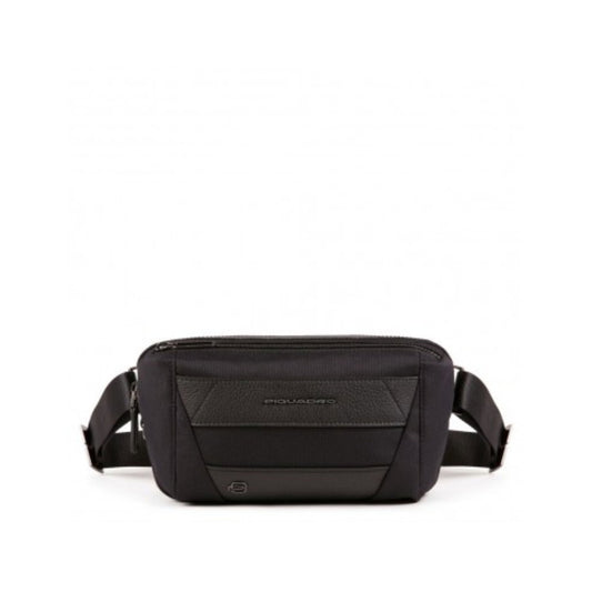 Piquadro Piquadro, Trakai, Ledergürteltasche, Schwarz, 27 x 14,5 x 7,5 cm, Für Männer Regular