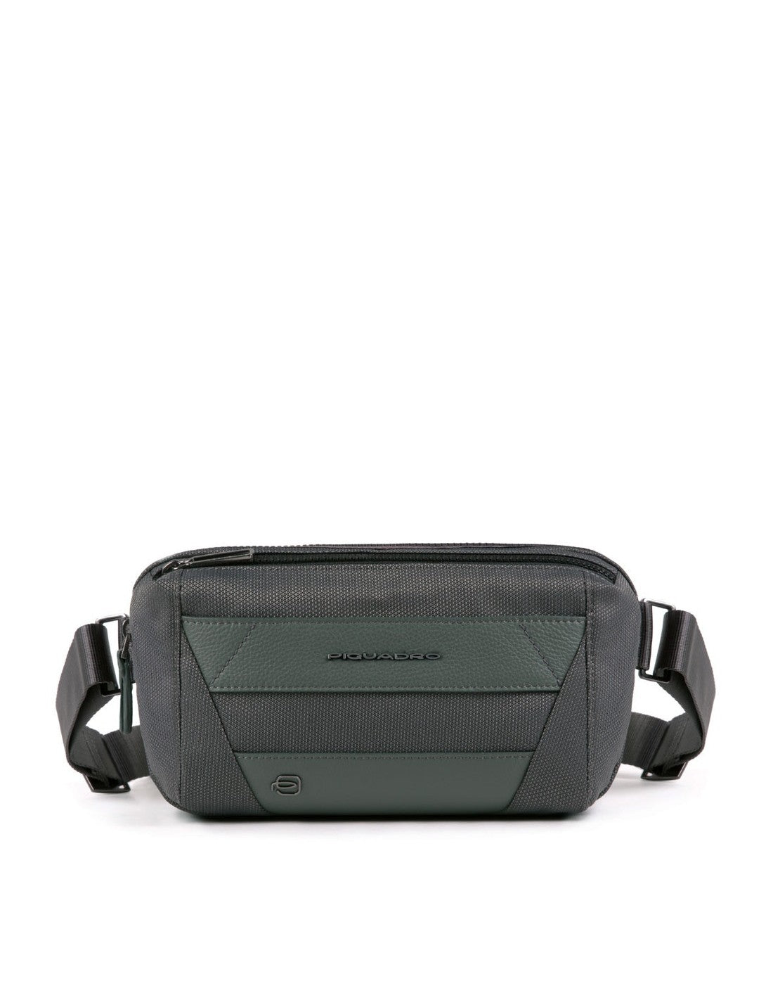 Piquadro Piquadro, Trakai, Textil-Bauchtasche, Grau, 27 x 14,5 x 7,5 cm, Für Männer Regular