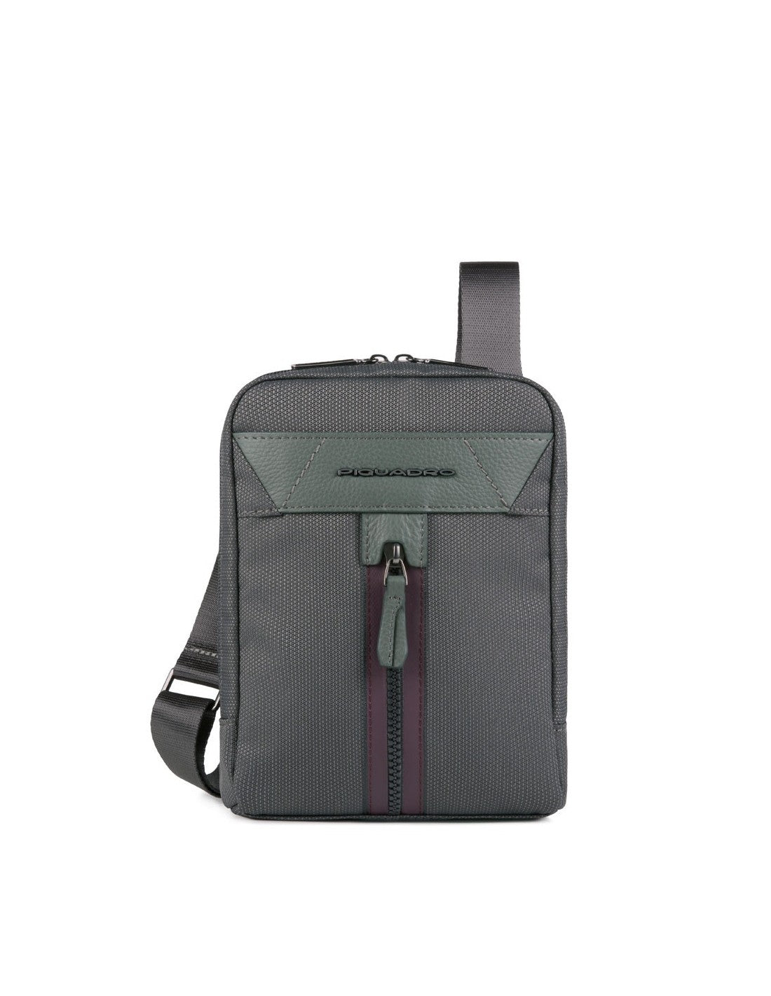 Piquadro, Trakai, Schultertasche, Textil-Umhängetasche, Grün, 16 x 22 x 4 cm, Für Männer